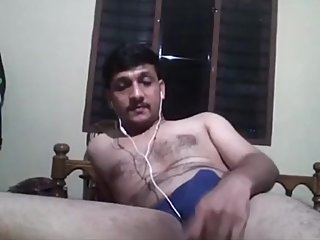 Indian male showing his ass in underwear