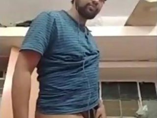 Indian guy showing his naked ass and dick on cam