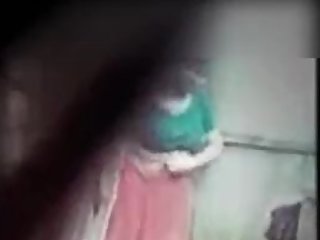 Indian Bhabhi Changing.