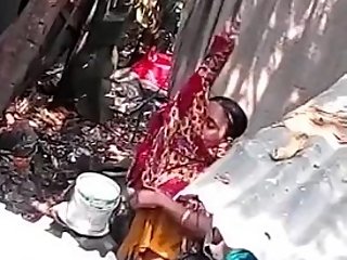 Indian bhabhi bathing part 2