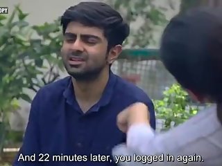 Sexy business Indian girl with nice talk exhales.